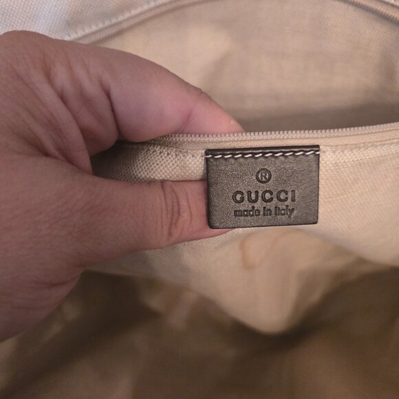 Authentic GUCCI Sukey Large Original GG Canvas Tote/Shoulder Bag - Picture 10 of 12